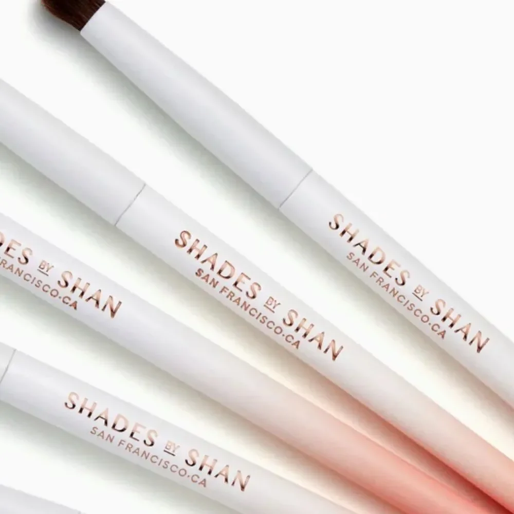 NWT Shades By Shan Blush Wedding 5 Piece Makeup Brush Set